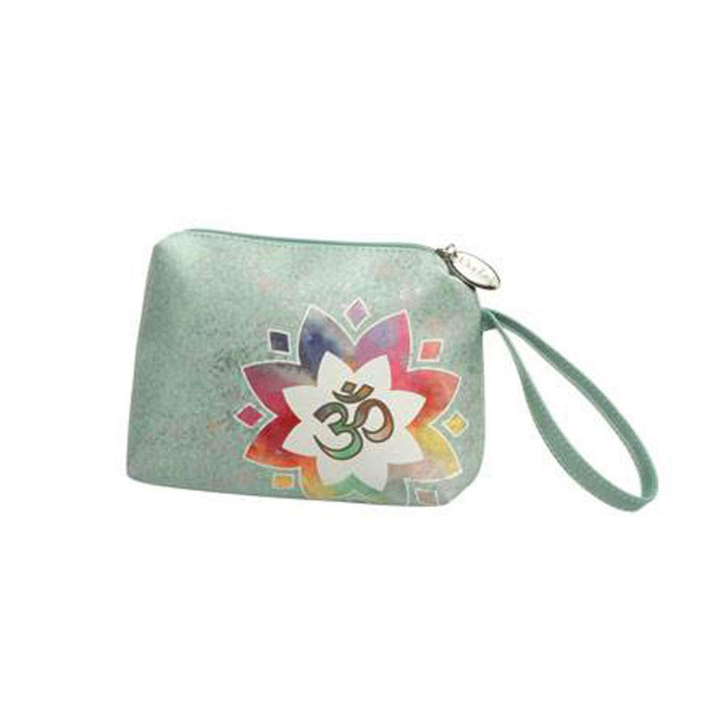 KOSMETIKTASCHE Om Grün - Textil - Multicolor, Textil (7/13/18cm) - Goebel