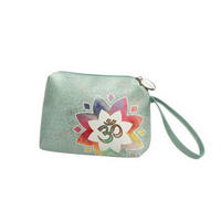KOSMETIKTASCHE Om Grün - Textil - Multicolor, Textil (7/13/18cm) - Goebel