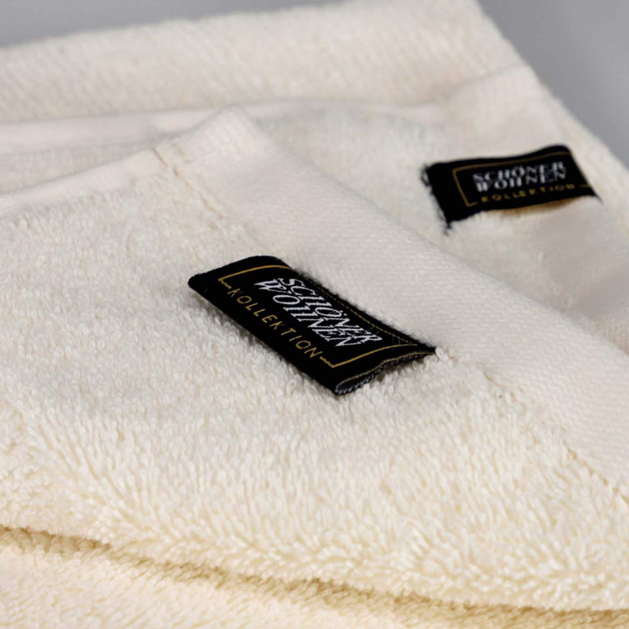 DUSCHTUCH AUS 100 % BAUMWOLLE SENSE 2ER SET - Creme, Textil (70/140cm) - Schöner Wohnen