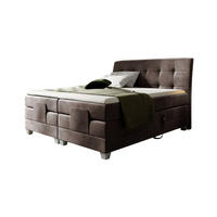 BOXSPRINGBETT DANTE - Braun, Holzwerkstoff (120/200cm) - Meblini