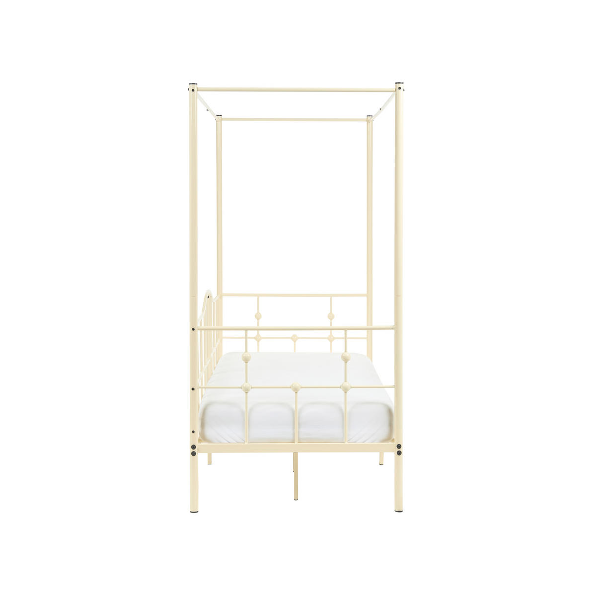 HIMMELBETT Metall 90/200 cm Beige Artonne - Beige, Metall (90/200cm) - Beliani