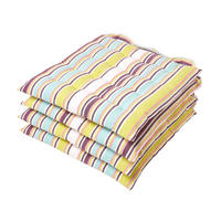 STUHLKISSEN 4er-Set, Osaka bunt gestreift 40/40/5 cm - Multicolor, Textil (40/40/5cm) - Homescapes