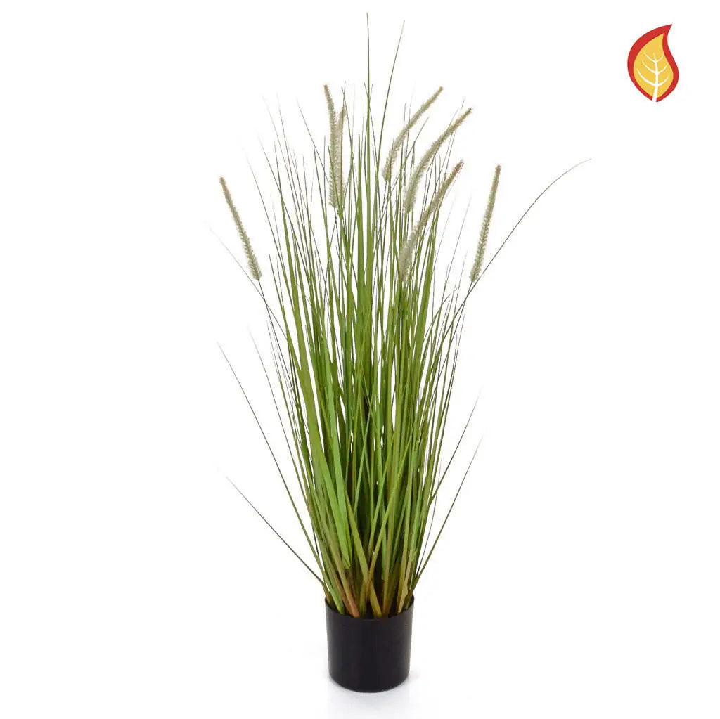 KUNSTPFLANZE Künstliches Gras - Ulrich 90 cm - Grün, Kunststoff (90cm) - aplanta