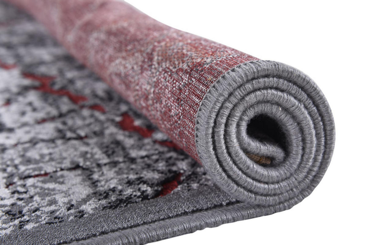 FLACHWEBETEPPICH Orelia 75x150 cm - Rot, Textil (75/150cm) - Gino Falcone