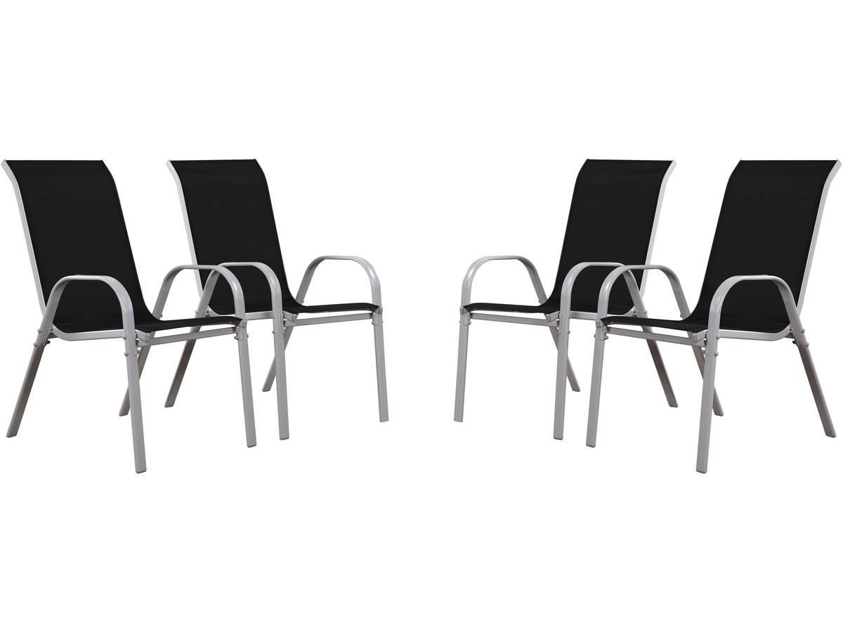 GARTENSESSEL cordoba Schwarz - Schwarz, Metall (75/92/53cm) - Habitat Garten