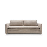 BETTSOFA SCORZA Beige Velours-Stoff mit Schlaffunktion - Beige, Textil (103/82/229cm) - MASSENO