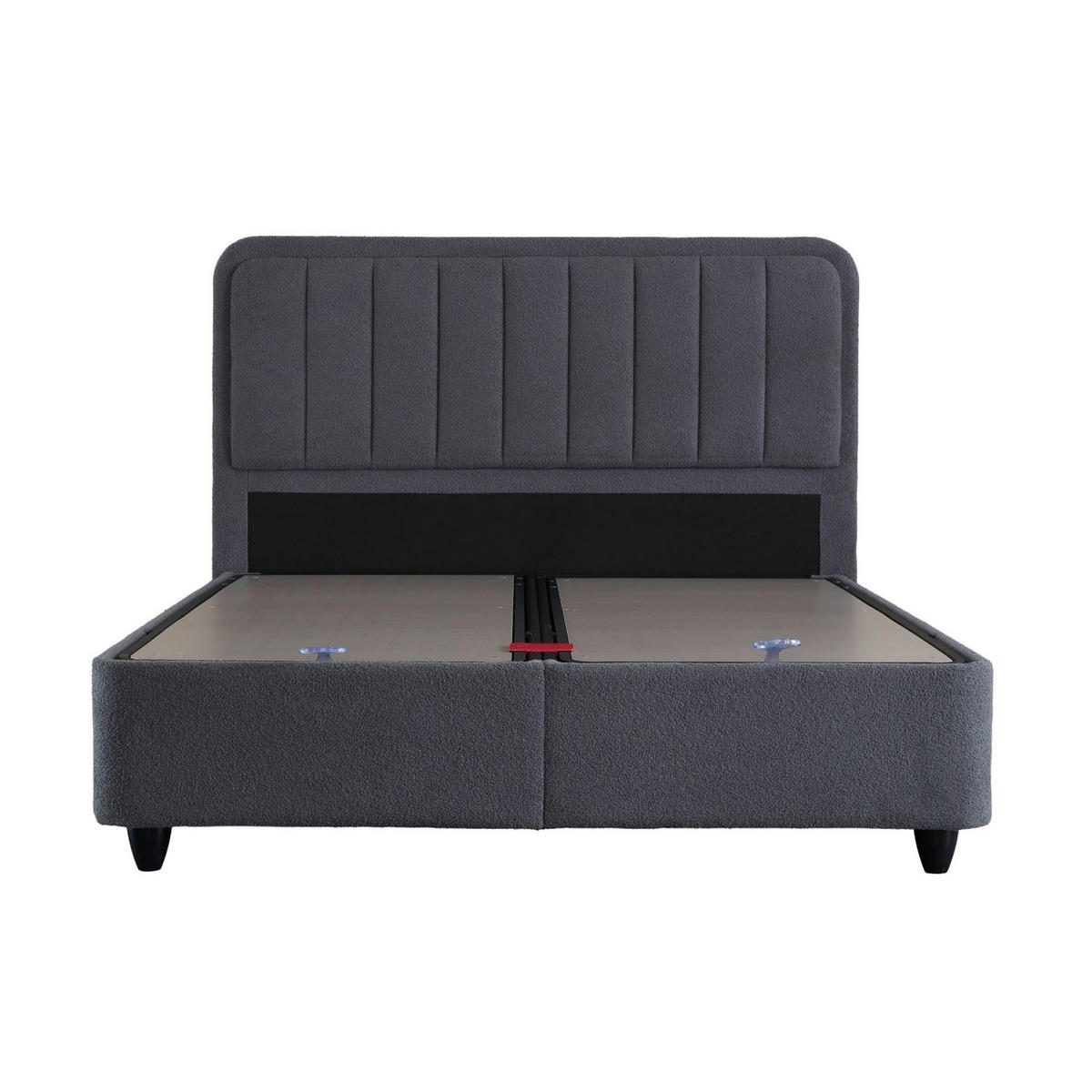 BOXBETT LEO Bett mit Matratze 180x200 - Grau, Holz (180/200cm)