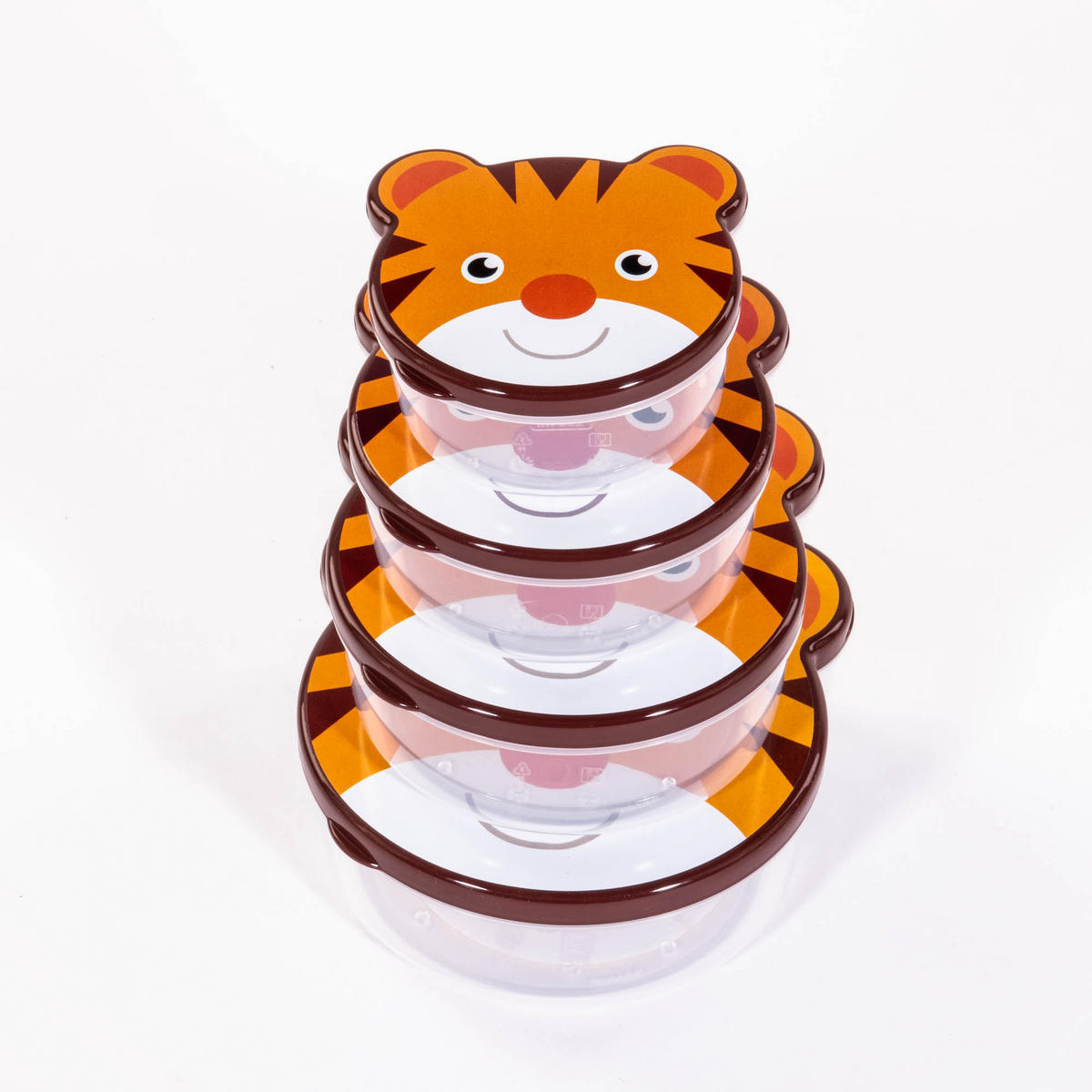 LUNCHBOX 4er-Set - Orange, Kunststoff (13/6.5/14.5cm)