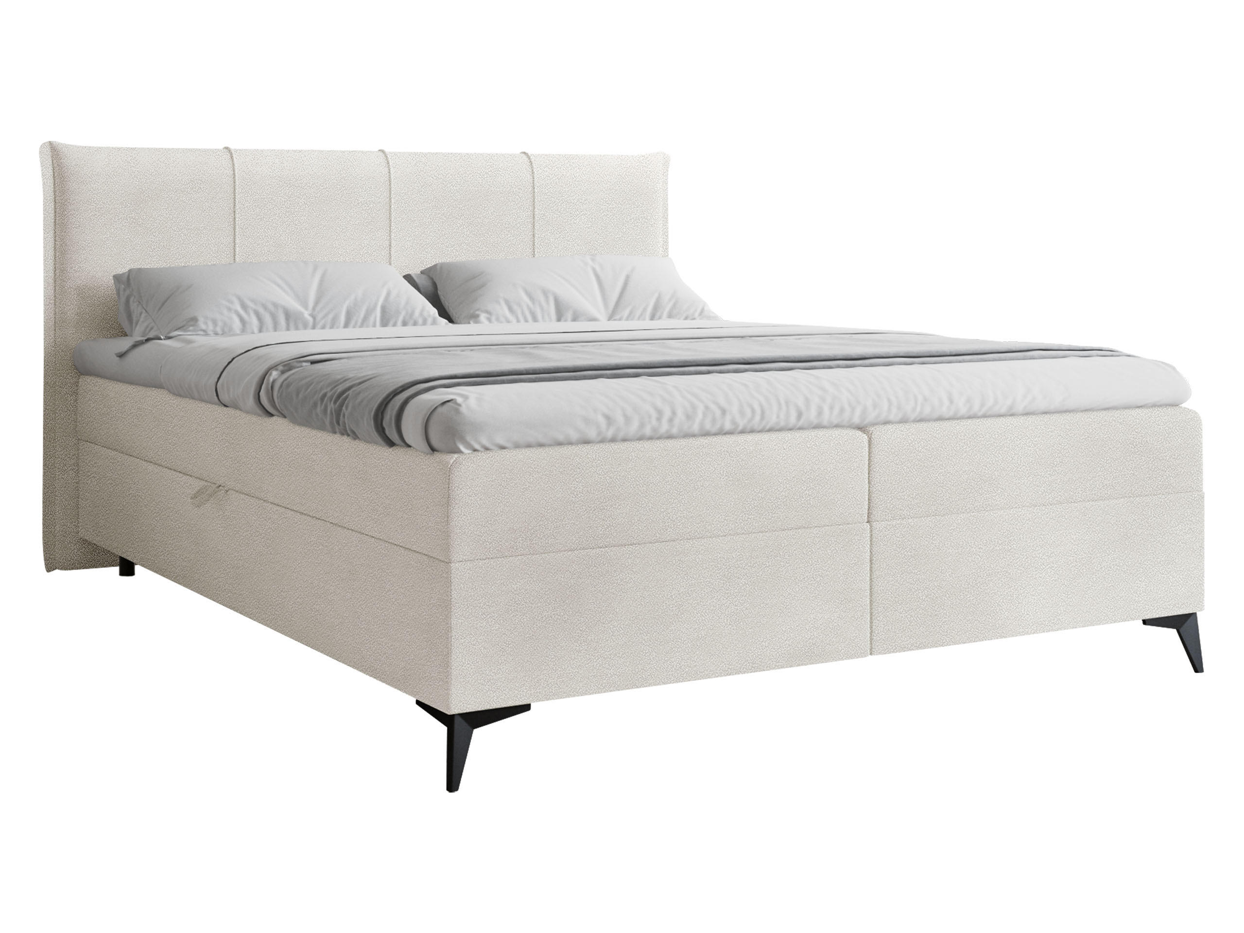 BOXBETT Eco Bis - H3 - Creme/Schwarz, Holz/Holzwerkstoff (140/200cm) - MIRJAN24