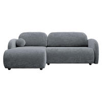 ECKSOFA Dream L - Schwarz/Grau, Holz/Kunststoff (233/160cm) - MIRJAN24