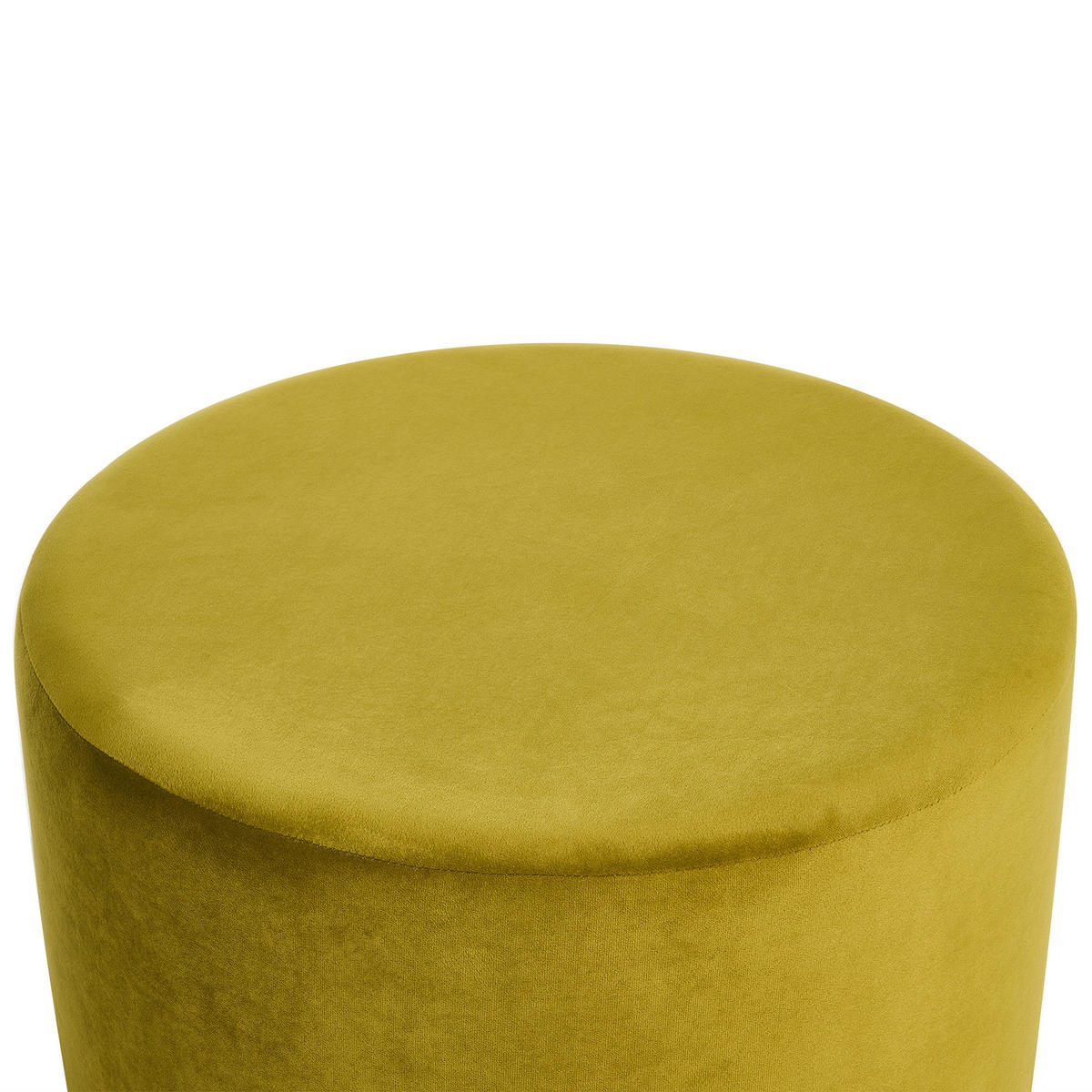 POUF Samtstoff Olivgrün Millen - Olivgrün/Grün, Textil (61/36/61cm) - Beliani