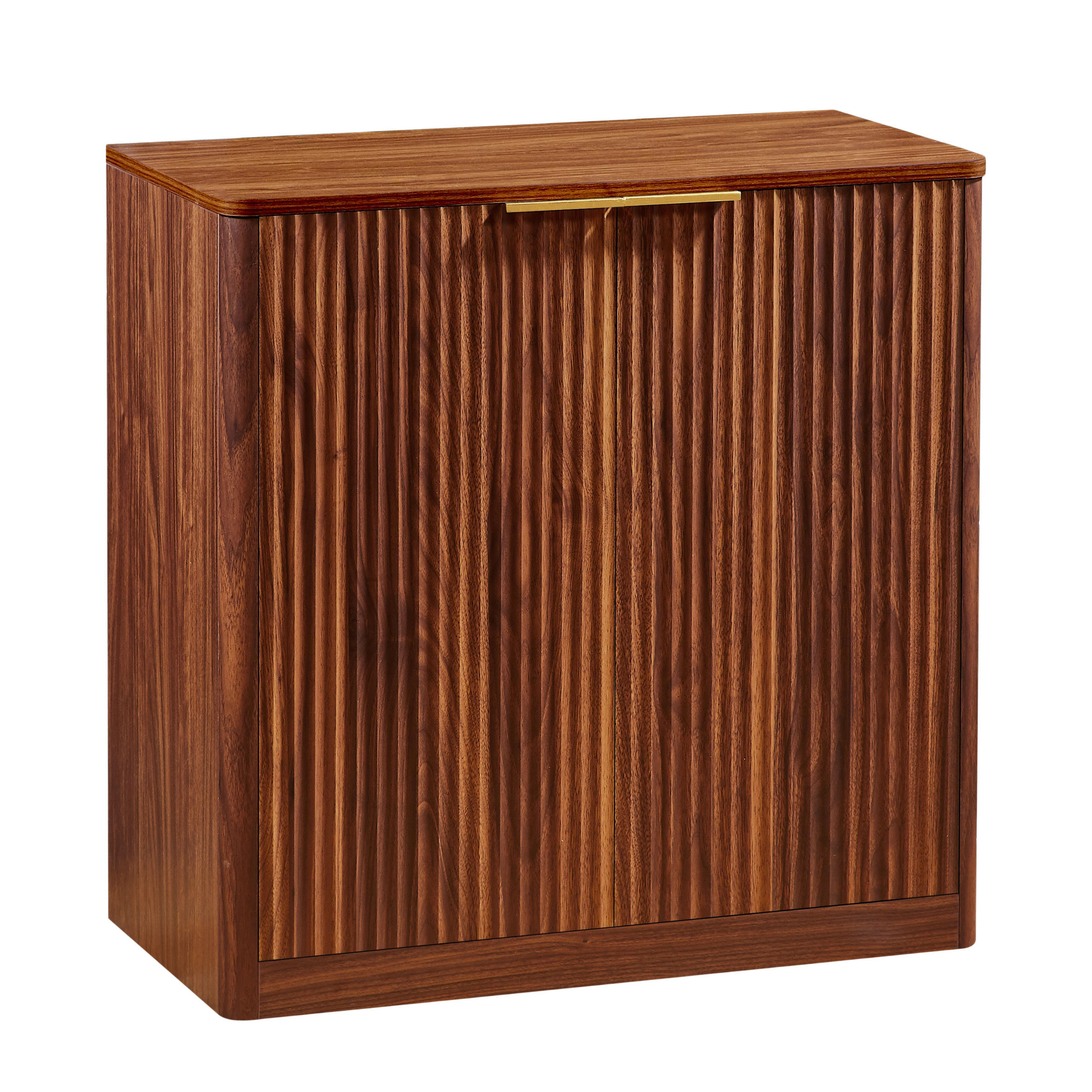 SIDEBOARD DE-38846 80/40/80 cm Vertiefungspanelen und verstellbare Ablagen Braun - Braun, Holzwerkstoff (80/80/40cm) - ComfortXL