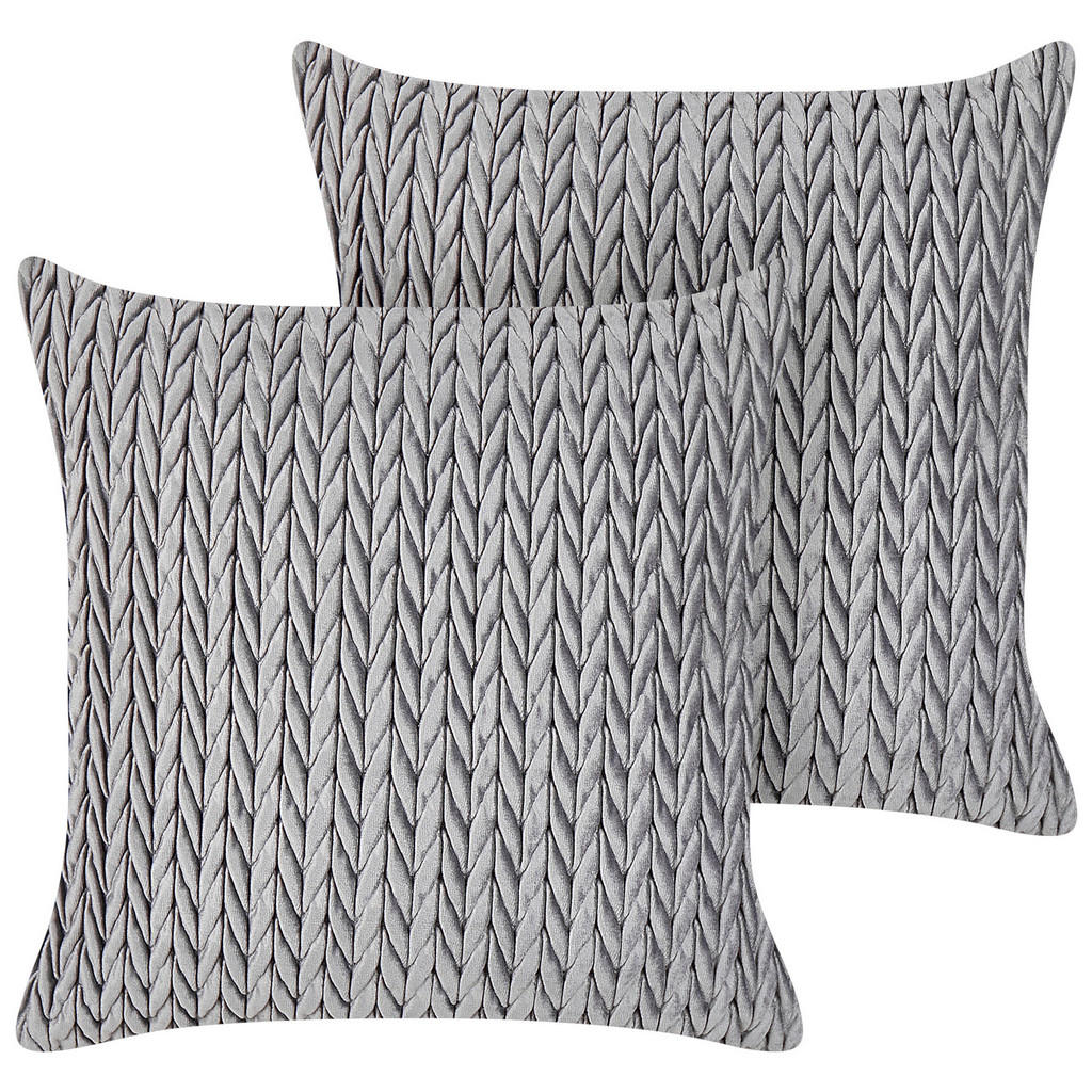 PERNĂ DECORATIVĂ set de 2 gri 45/45 cm Eclipta
