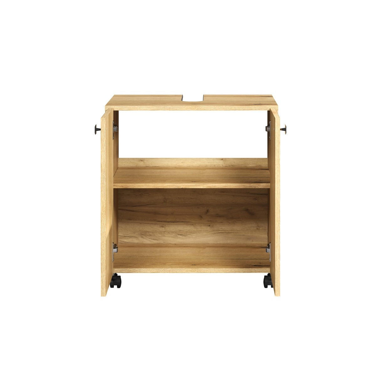 UNTERSCHRANK mit rollen, 2 türen - purebliss 60/42/64 cm - Eichefarben, Holzwerkstoff (60/64/42cm) - Trendteam