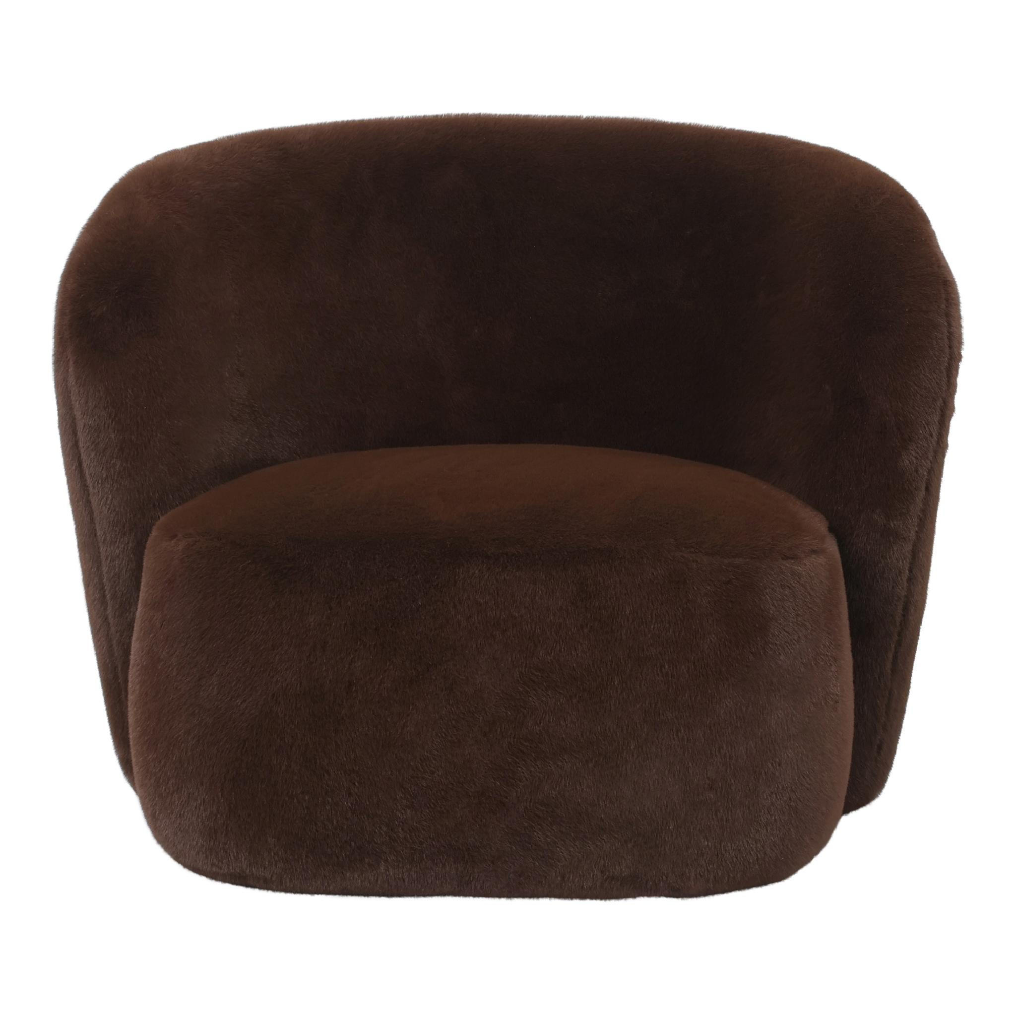 Ptmd Collection Sessel Dunkelbraun 87x70x88 cm