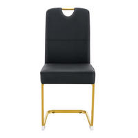 ESSZIMMERSTUHL 2er-Set, Schwarz, Federkern, ergonomisch - Schwarz, Kunststoff (41/97/52cm)