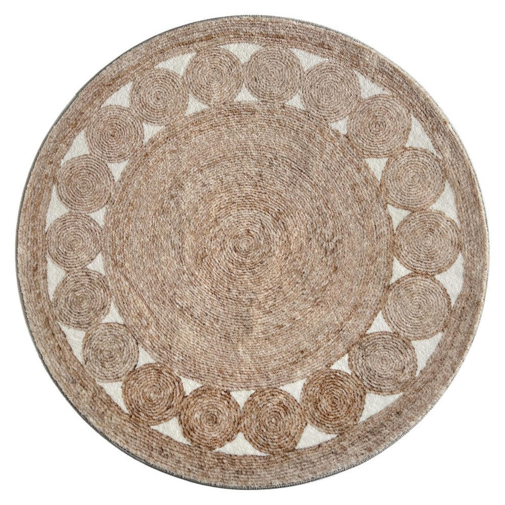 DESIGNTEPPICH Brady Beige 90x90 cm - Multicolor, Textil (90/90cm) - Vercai Rugs