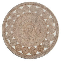 DESIGNTEPPICH Brady Beige 150x150 cm - Multicolor, Textil (150/150cm) - Vercai Rugs