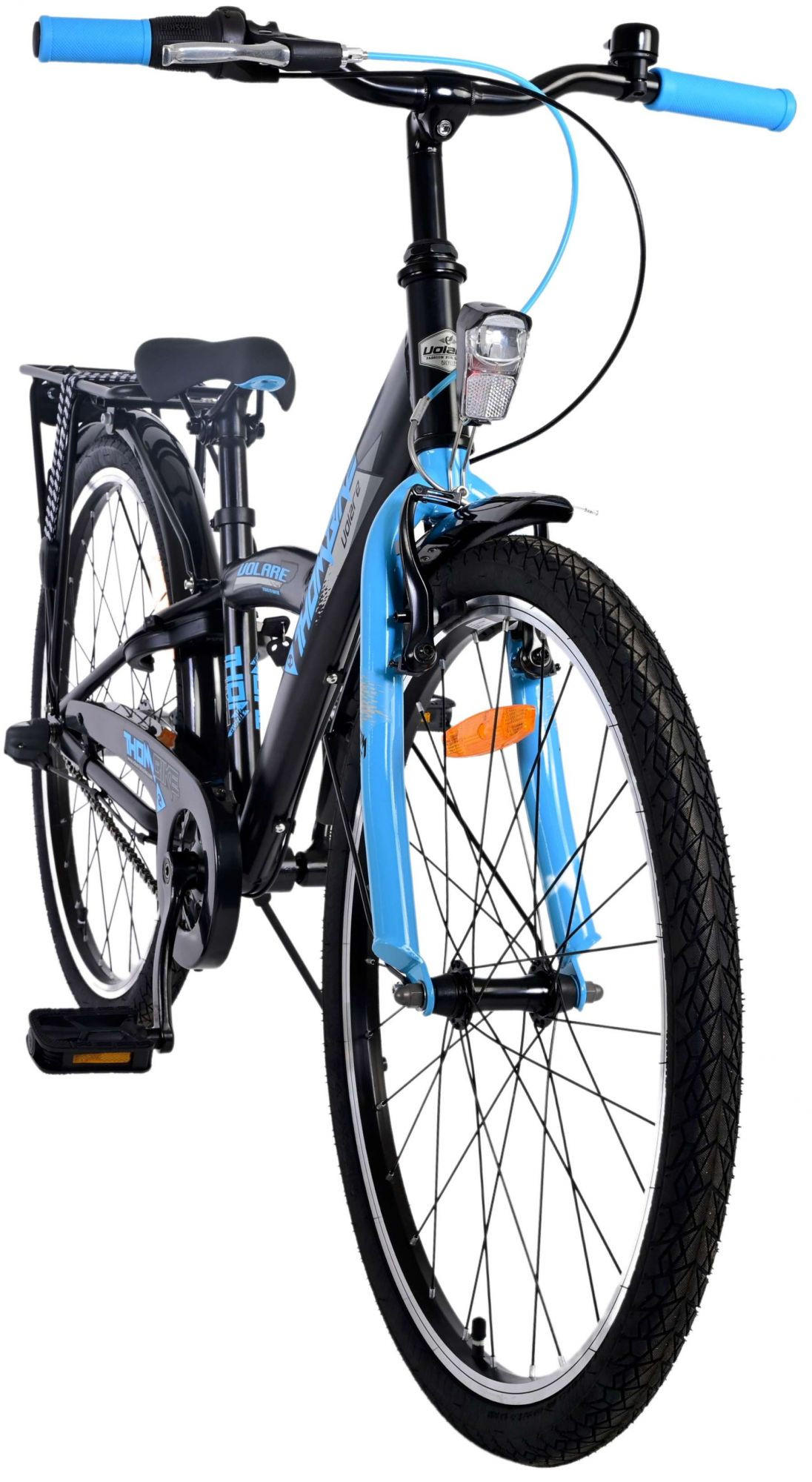KINDERFAHRRAD Thornbike - Jungen - 24 Zoll - Rücktritt + Handbremse - 3 Gänge - Blau - Blau, Metall (61cm) - TPFSports