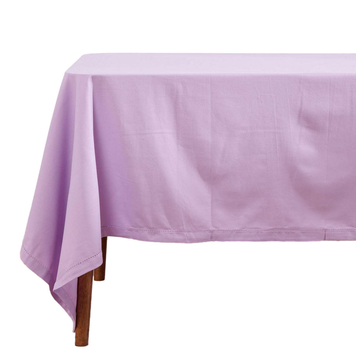 TISCHDECKE flieder 137/228 cm, 100% Baumwolle - Flieder, Textil (137/228cm) - Homescapes