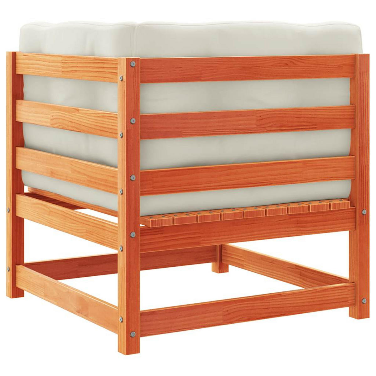 GARTENSOFA GYLOU 70/67/70 cm （2-SITZER） - Braun, Holz (70/67/70cm) - ZMH