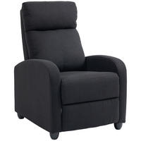 RELAXSESSEL - Schwarz, Kunststoff/Metall (88/101/69cm) - HOMCOM