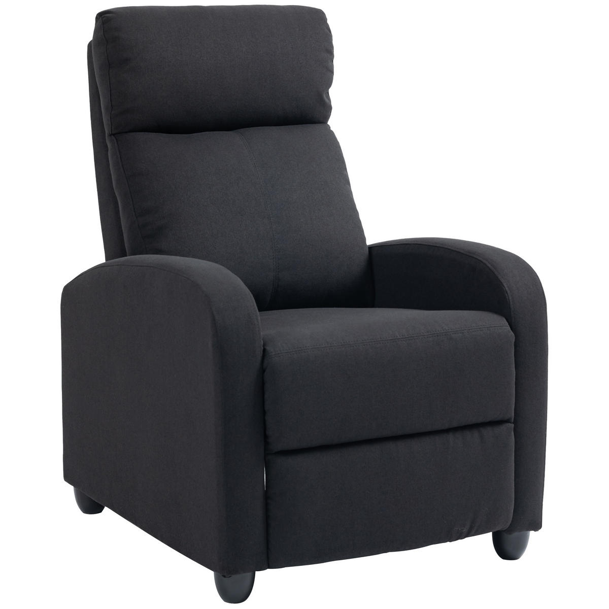 RELAXSESSEL - Schwarz, Kunststoff/Metall (88/101/69cm) - HOMCOM