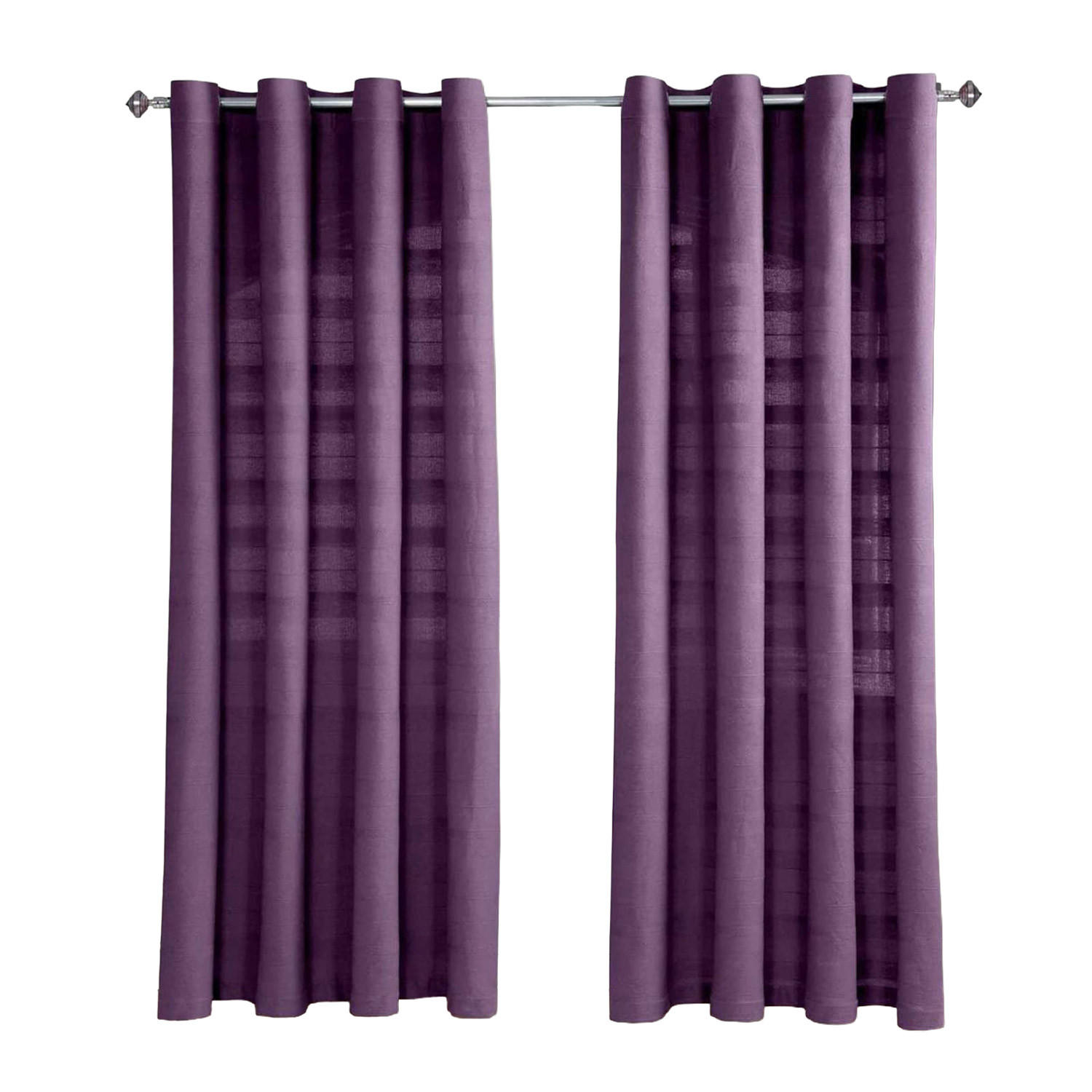 ÖSENVORHANG Rajput blickdicht 2er-Set, 167/228 cm - Lila, Textil (167/228cm) - Homescapes