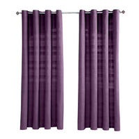 ÖSENVORHANG Rajput blickdicht 2er-Set, 167/228 cm - Lila, Textil (167/228cm) - Homescapes