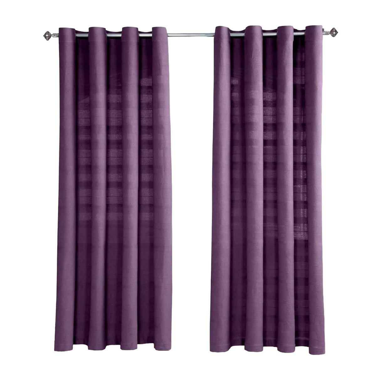 ÖSENVORHANG Rajput blickdicht 2er-Set, 167/228 cm - Lila, Textil (167/228cm) - Homescapes