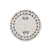 HOCHFLOR-TEPPICH Focus 3034 Multi 200 cm Rund - Multicolor/Creme, Textil (200/200cm) - carpet city