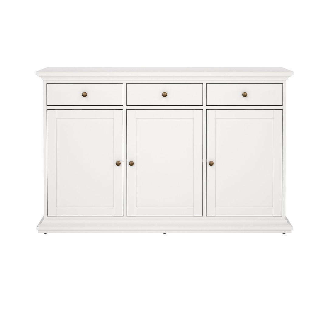 SIDEBOARD Venedig Weiß 144/46/92 cm - Weiß, Holzwerkstoff (144/92/46cm) - ebuy24