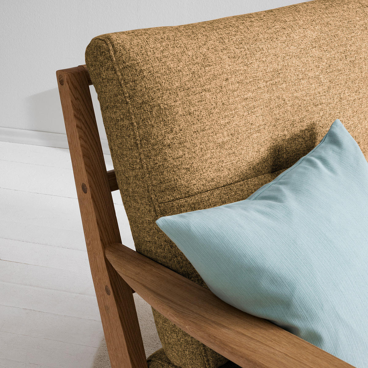 SESSEL - Hellbraun/Braun, Eichenholz/Holz (83/80/75cm) - home24