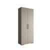 DREHTÜRENSCHRANK 236.7/100/47 2-türig - Kaschmir/Schwarz, Holz/Metall (100/236.7/47cm) - Abiks Möbel