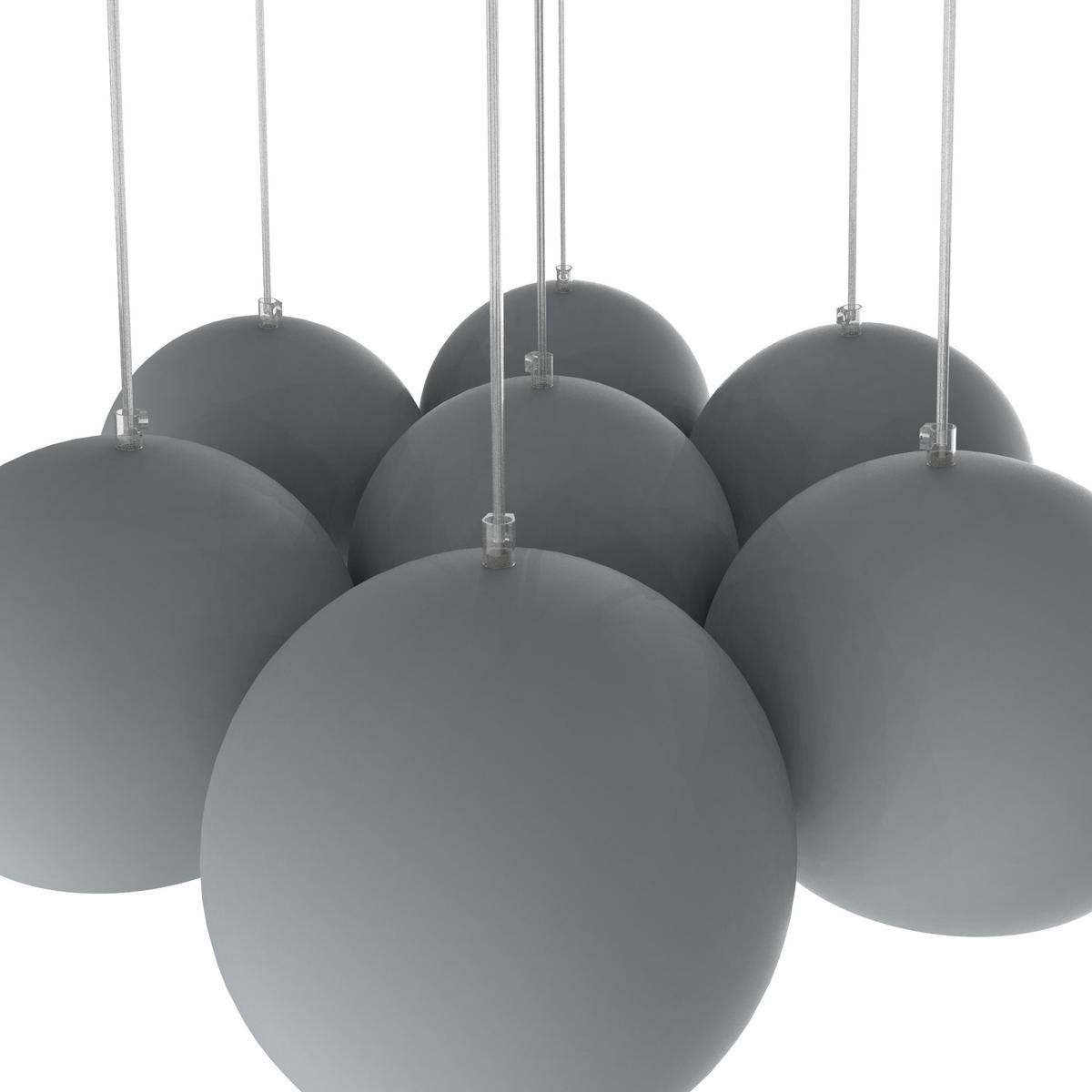 HÄNGELEUCHTE - Grau, Metall (25/25/20cm) - Lumicom