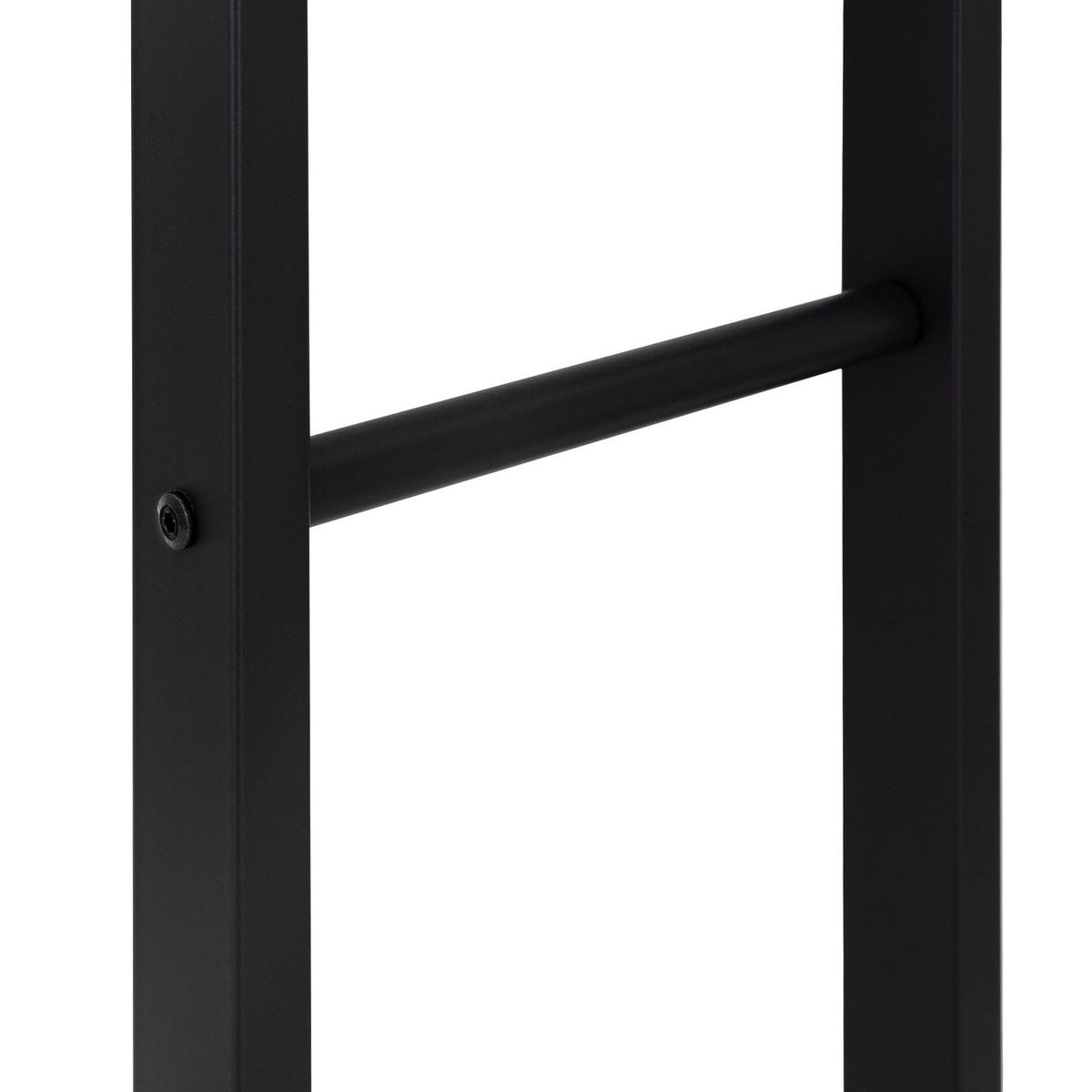 KAMINHOLZREGAL - Schwarz, Metall (25/100/60cm) - ML-DESIGN