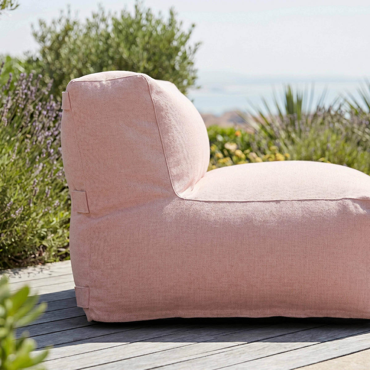 SESSEL, Puderrosa - Pink, Textil (85/65/85cm) - Oviala