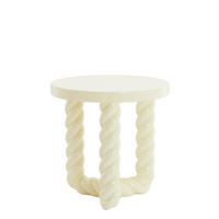 BEISTELLTISCH Vallejo Weiß Ø46/46 cm - Weiß, Kunststoff (46/46/46cm) - Light & Living