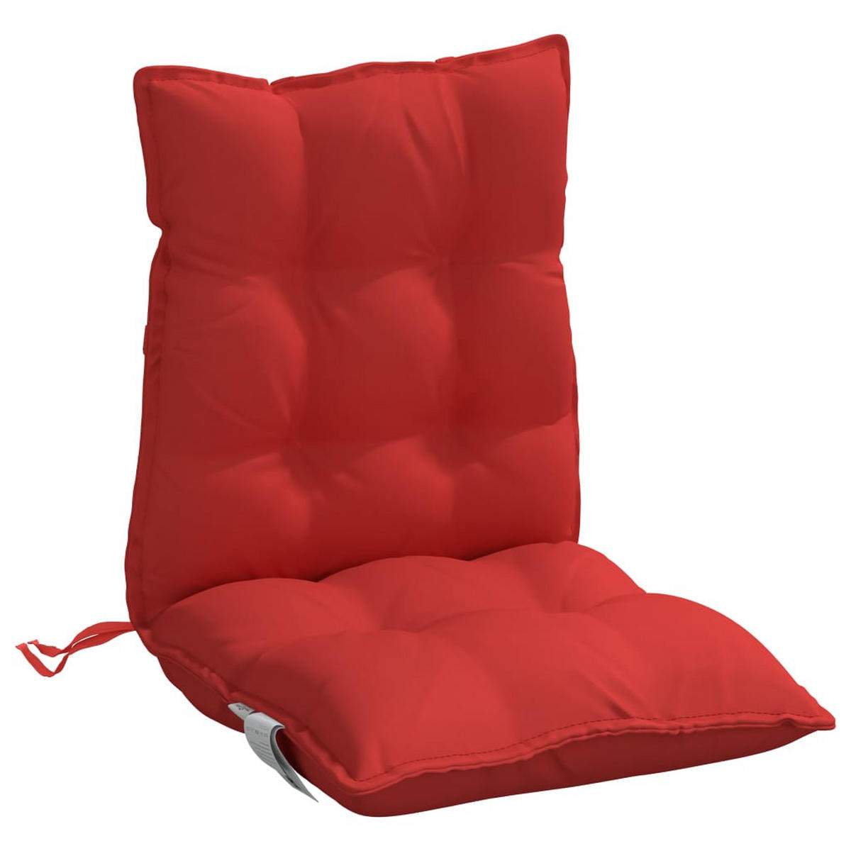 NIEDRIGLEHNER-AUFLAGEN 4 Stk. Rot Oxford-Gewebe - Rot, Textil (50/7/100cm) - vidaXL