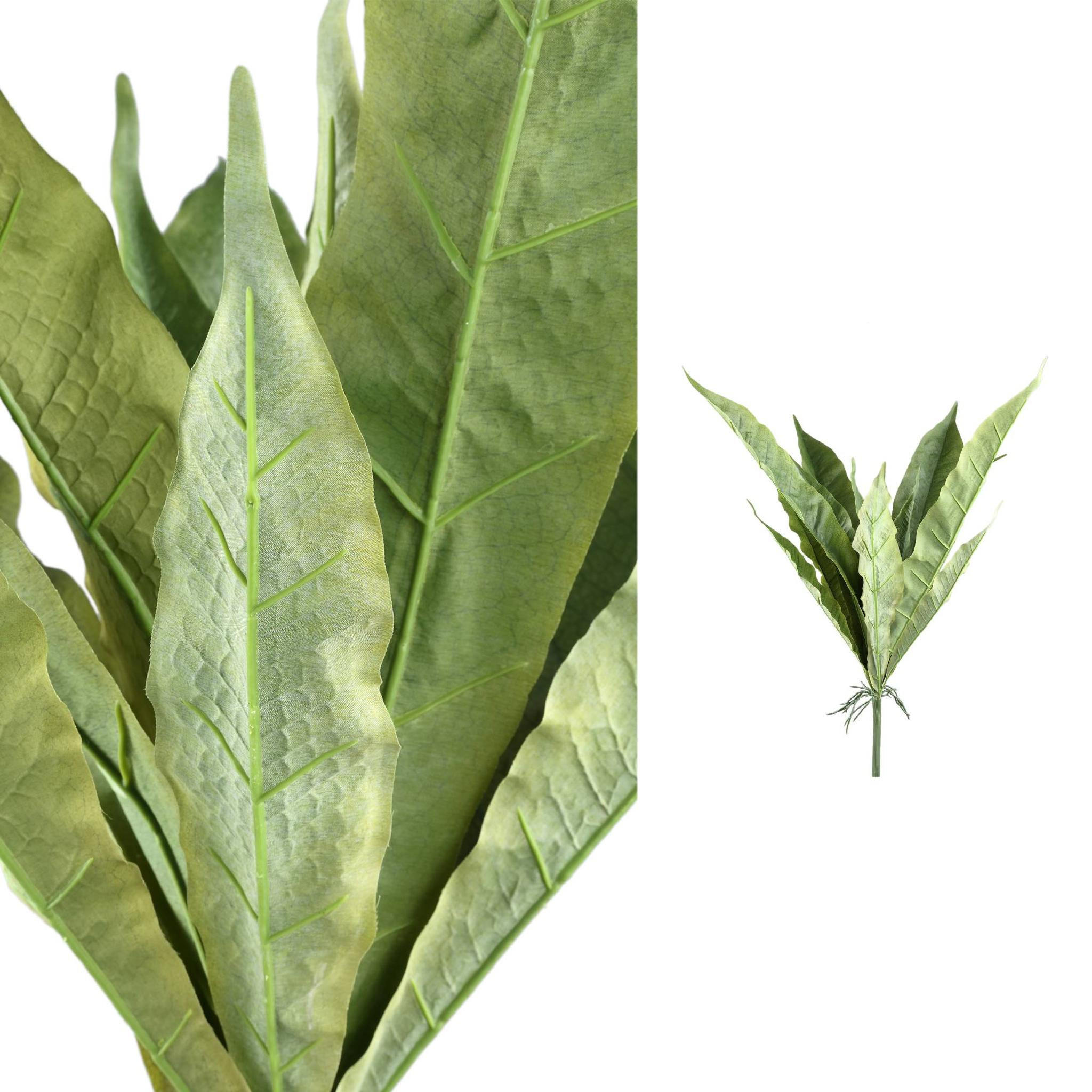 KUNSTBLATT Leaves Grün 65/65/82cm - Grün, Textil (65/82/65cm) - PTMD Collection