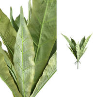 KUNSTBLATT Leaves Grün 65/65/82cm - Grün, Textil (65/82/65cm) - PTMD Collection