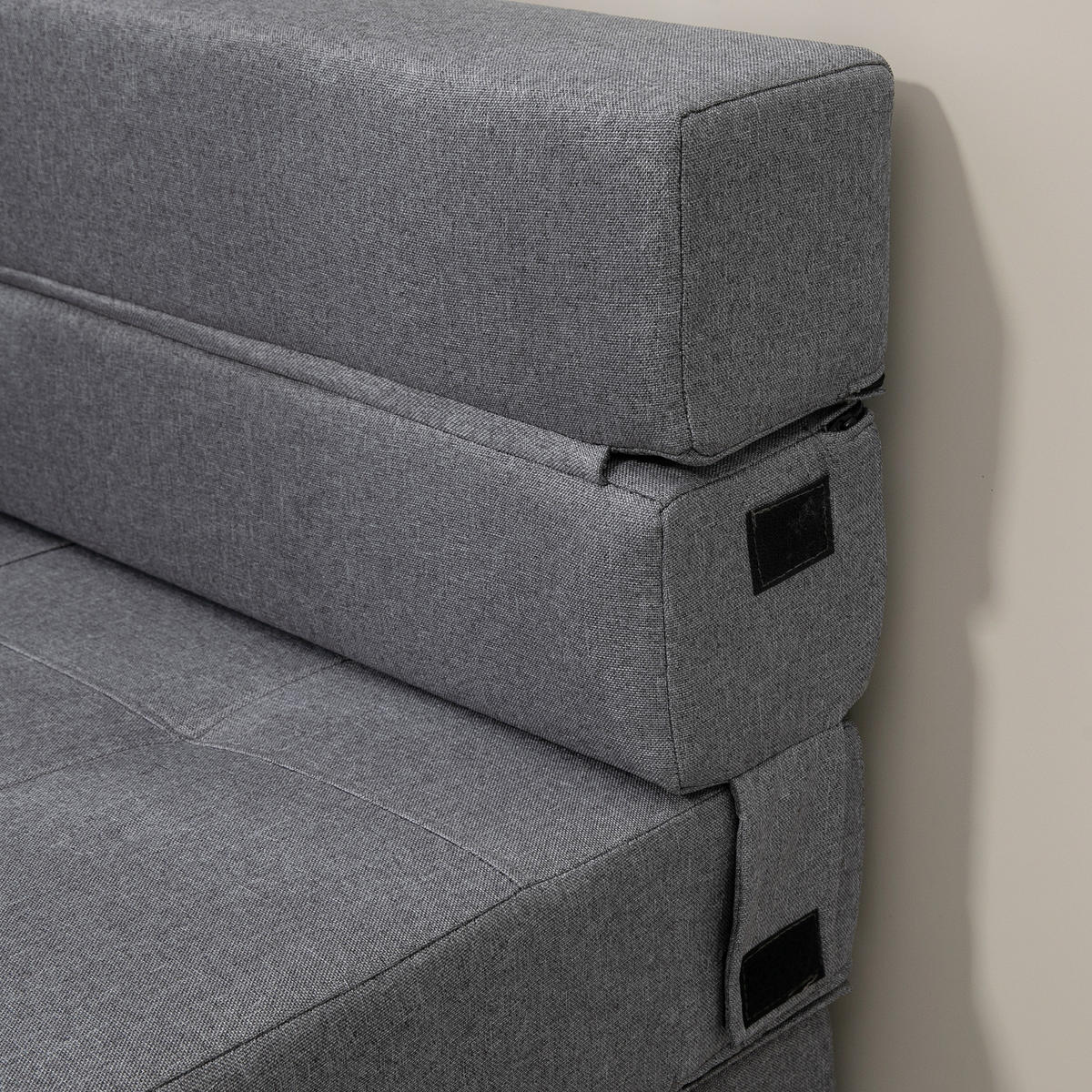 SCHLAFSESSEL, Polybaumwolle, Dunkelgrau - Dunkelgrau, Textil (70/61/70cm) - HOMCOM