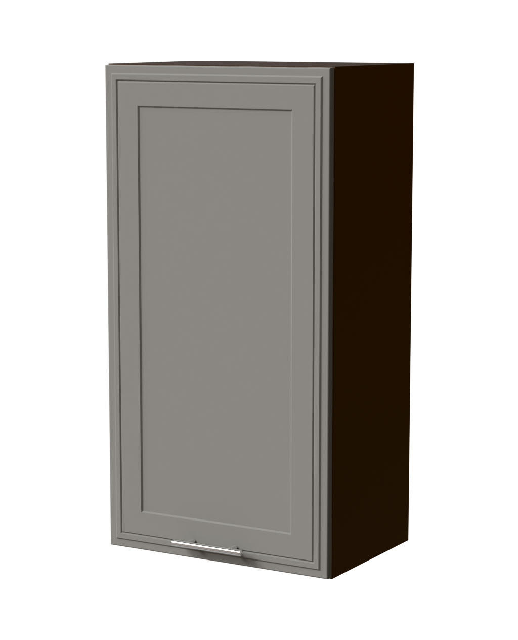 HÄNGESCHRANK Salo W4/50 Lava / Dust Grey Matt 50 / 32,5 / 96cm - Dunkelgrau/Grau, Holz/Holzwerkstoff (50/96/32.5cm) - Feldmann-Wohnen