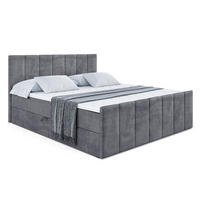 BOXBETT MOETI-Z - 160x200 cm - H4 - Dunkelgrau - Dunkelgrau, Holzwerkstoff (160/200cm) - ALTDECOR