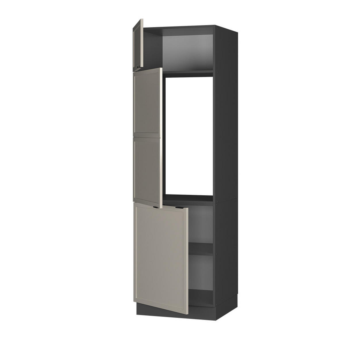 SKŘÍŇKA NA LEDNICI Fame-Line GreyBeige - šedá/antracitová, kompozitní dřevo (60/206.8/58.1cm) - Vicco