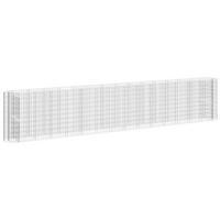 GABIONEN-HOCHBEET Verzinktes Eisen 540x50x100 cm - Silberfarben, Metall (540/100/50cm) - furnicato