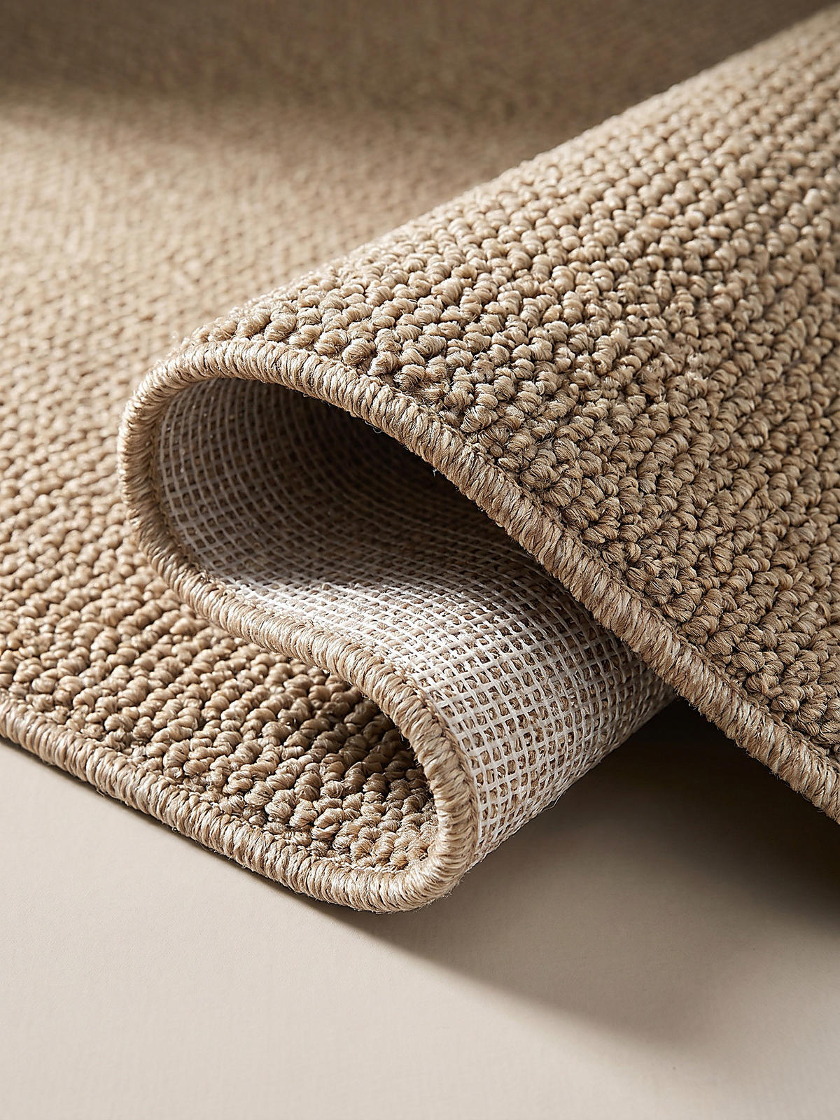 FLACHWEBTEPPICH Uni TOCE Polypropylen Natur 240 x 340 cm - Beige, Textil (240/340cm) - KADIMA DESIGN