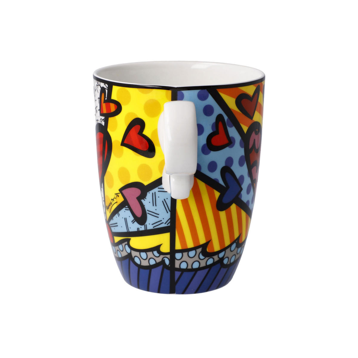 KÜNSTLERTASSE Romero Britto - A New Day, Fine Bone China, Bunt, 400 ml - Multicolor, Keramik (0.4L) - Goebel
