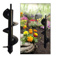 BOHRER – für Gartenpflanzungen, 1 Packung - Schwarz, Metall (30/8/1cm) - DCA