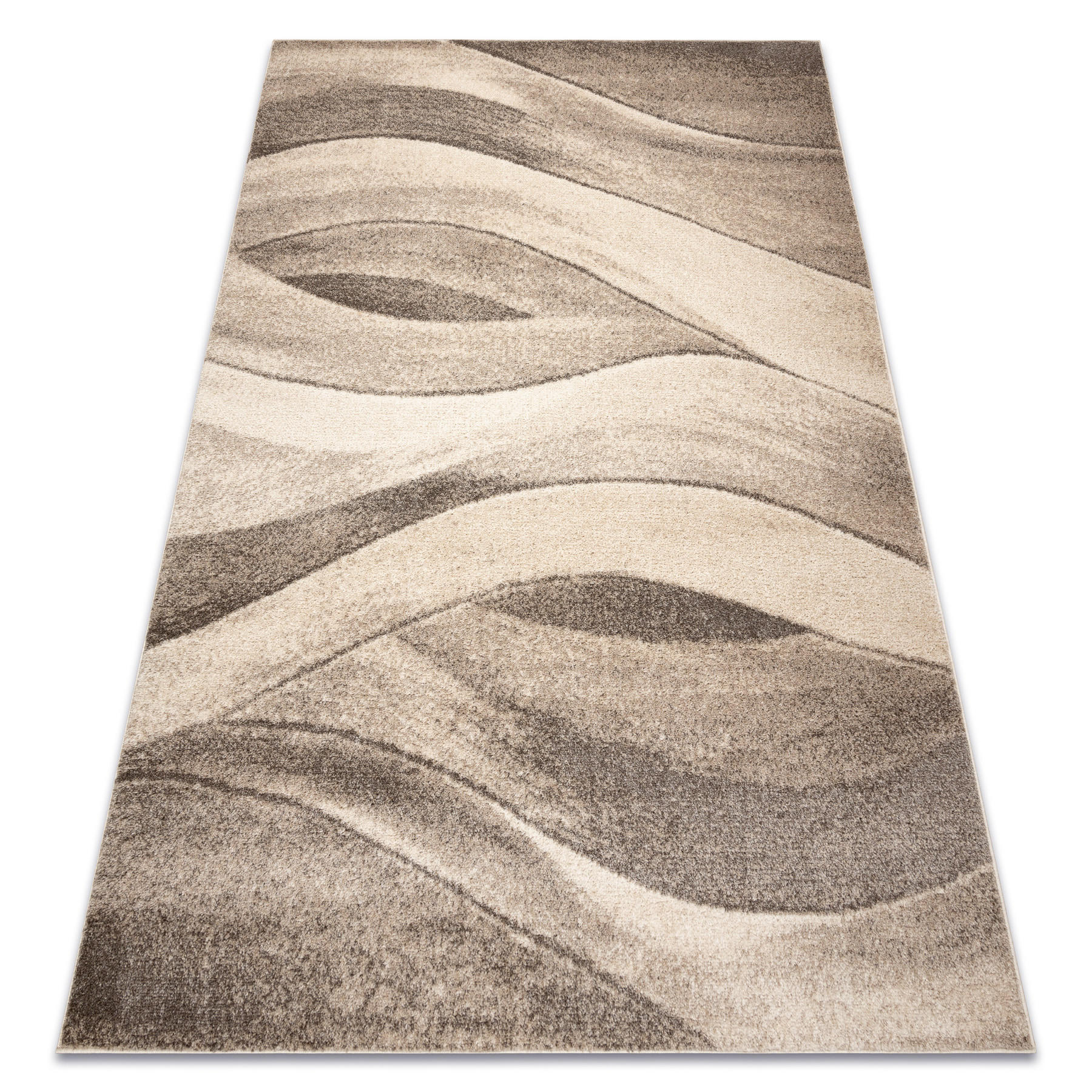 COVOR FUSION 1617 bej / crem - Valuri, modern, abstract 140/190 cm